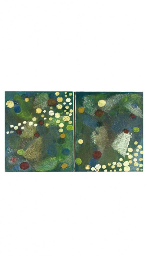 filet de pêche, diptyque